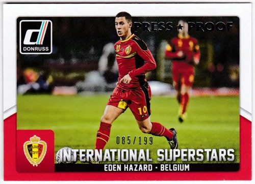 エデン・アザール 2015 Panini Donruss International Superstars Silver Press Proof 085/199 Eden Hazard