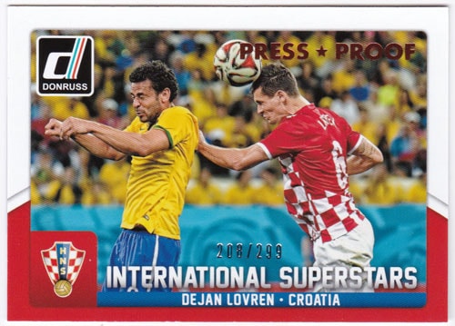 デヤン・ロヴレン 2015 Panini Donruss International Superstars Bronze Press Proof 208/299 Dejan Lovren