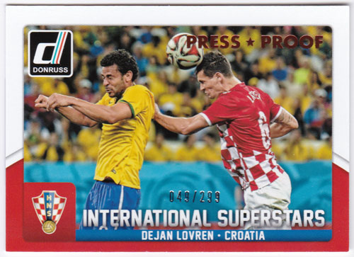 デヤン・ロヴレン 2015 Panini Donruss International Superstars Bronze Press Proof 049/299 Dejan Lovren