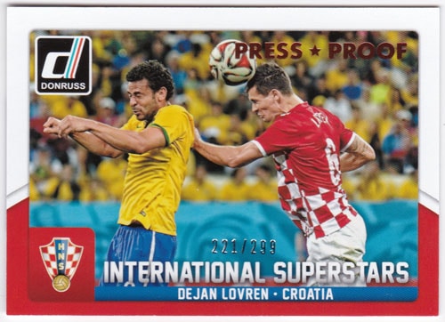 デヤン・ロヴレン 2015 Panini Donruss International Superstars Bronze Press Proof 221/299 Dejan Lovren
