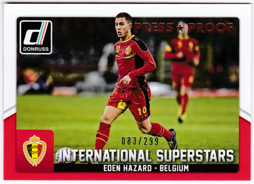 エデン・アザール 2015 Panini Donruss International Superstars Bronze Press Proof 083/299 Eden Hazard