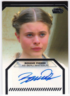 ボニー・ピエス 2012 Topps Star Wars Galactic Files Auto Bonnie Piesse as Beru Whitesun