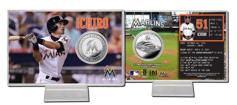 The Highland Mint (ハイランドミント) イチロー フロリダ・マーリンズ シルバーコインカード (Ichiro Marlins Silver Coin Card) 5/11入荷！