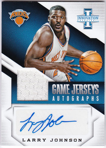 ラリー・ジョンソン 2013-14 Panini Innovation Game Jersey Auto 05