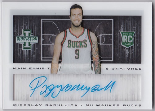 ミロスラフ・ラドゥルジカ 2013-14 Panini Innovation Main Exhibit Signatures Rookies 102/299 Miroslav Raduljica