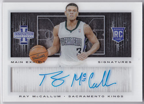 レイ・マッカラム 2013-14 Panini Innovation Main Exhibit Signatures Rookies 054/299 Ray McCallum