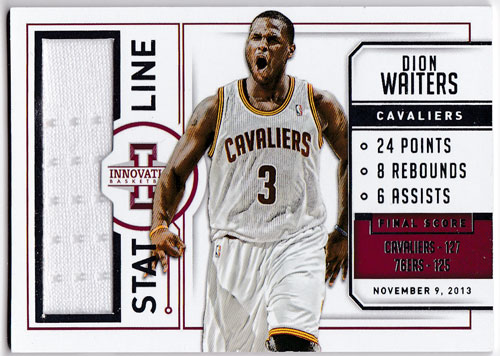 ディオン・ウェイターズ 2013-14 Panini Innovation Stat Line Jerseys 091/199 Dion Waiters