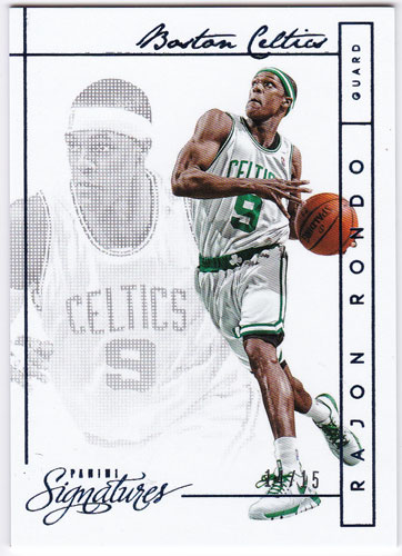 レイジョン・ロンド 2013-14 Panini Signatures Chase Veterans Blue 14/15 Rajon Rondo