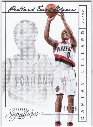 ダミアン・リラード 2013-14 Panini Signatures Chase Veterans 09/25 Damian Lillard