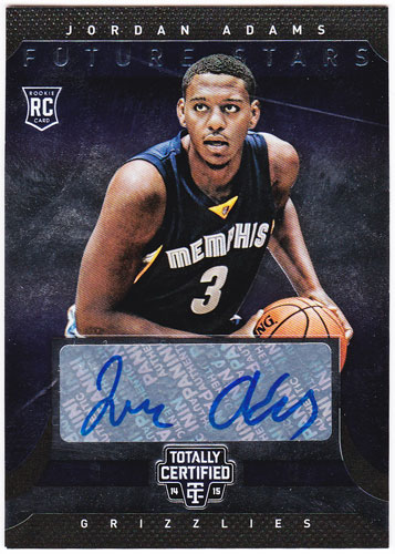 ジョーダン・アダムス 2014-15 Panini Totally Certified Future Stars