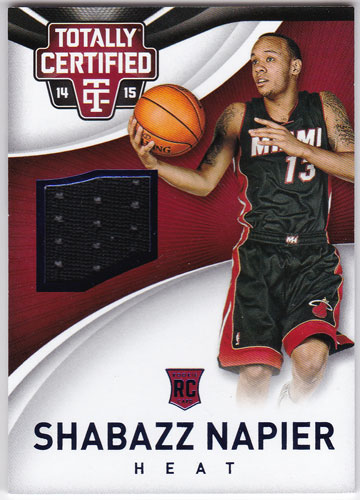 シャバズ・ネイピアー 2014-15 Panini Totally Certified Jersey Blue 044/199 Shabazz Napier