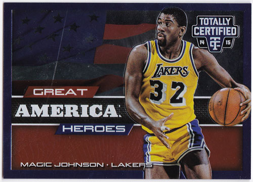 マジック・ジョンソン 2014-15 Panini Totally Certified Great American Heroes 137/299 Magic Johnson