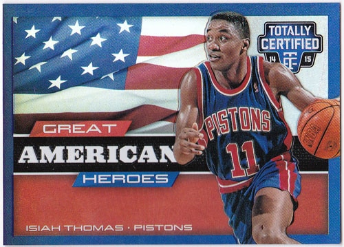 アイザイア・トーマス 2014-15 Panini Totally Certified Great American Heroes Mirror 22/25 Isiah Thomas