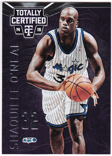 シャキール・オニール 2014-15 Panini Totally Certified Platinum Purple 30/49 Shaquille O'Neal
