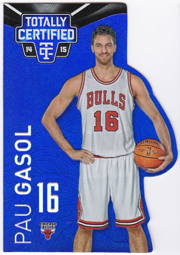 パウ・ガソル 2014-15 Panini Totally Certified Mirror Platinum Blue Die-Cuts 56/74 Pau Gasol