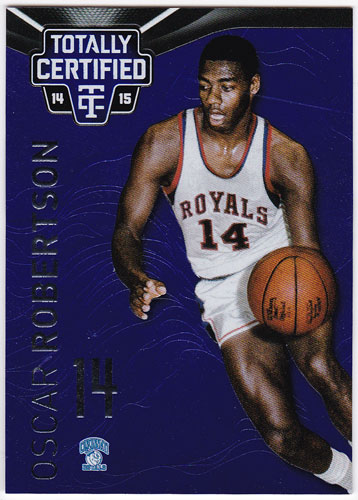 オスカー・ロバートソン 2014-15 Panini Totally Certified Mirror Platinum Blue 029/149 Oscar Robertson