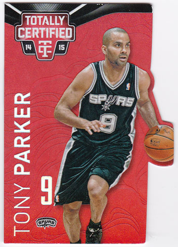 トニー・パーカー 2014-15 Panini Totally Certified Platinum Mirror Red Die Cuts 009/135 Tony Parker ジャージナンバー