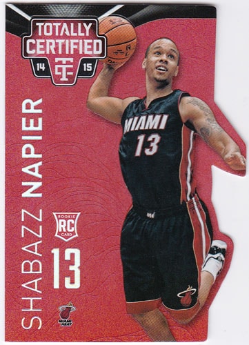 シャバズ・ネイピアー 2014-15 Panini Totally Certified Platinum Mirror Red Die Cuts 045/135 Shabazz Napier
