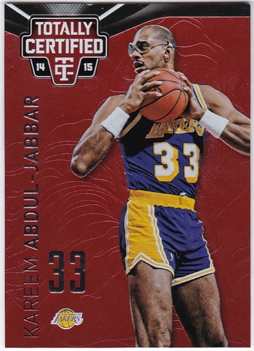 カリーム・アブドゥル・ジャバー 2014-15 Panini Totally Certified Platinum Red 097/279 Kareem Abdul Jabbar