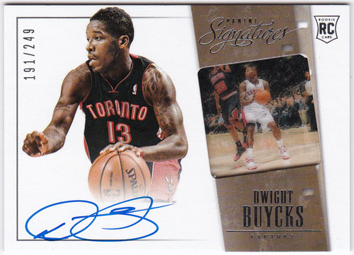 ドワイト・バイックス 2013-14 Panini Signatures Film Rookie Auto