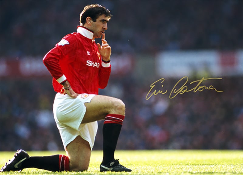 エリック・カントナ 直筆サイン入りフォト マンチェスター・ユナイテッド ザ・キング・オブ・マンチェスター （Signed Manchester United Photo: The King of Manchester） / Eric Cantona