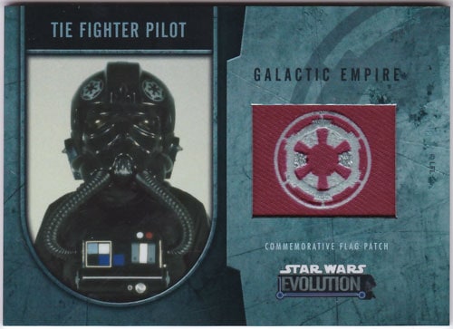 タイ・ファイター・パイロット 2016 Topps Star Wars Evolution Commemorative Flag Patch 007/170 Tie Fighter Pilot