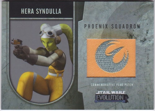 ヘラ・シンドゥーラ 2016 Topps Star Wars Evolution Commemorative Flag Patch 072/170 Hera Syndulla