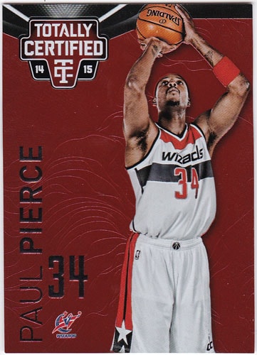 ポール・ピアース 2014-15 Panini Totally Certified Platinum Red 003/279 Paul Pierce