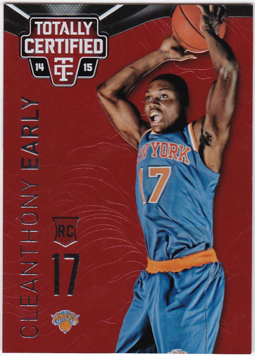 クリアンソニー・アーリー 2014-15 Panini Totally Certified Platinum Red 050/279 Cleanthony Early