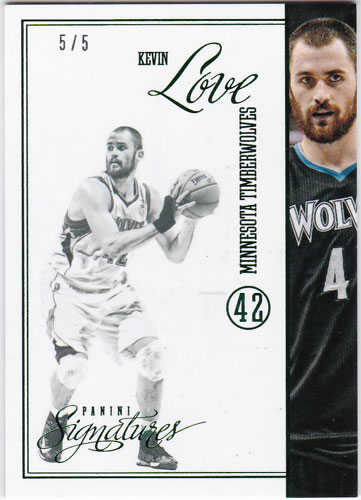 ケビン・ラブ 2012/13 Panini Signatures Chase Stars Green 5/5 Kevin Love