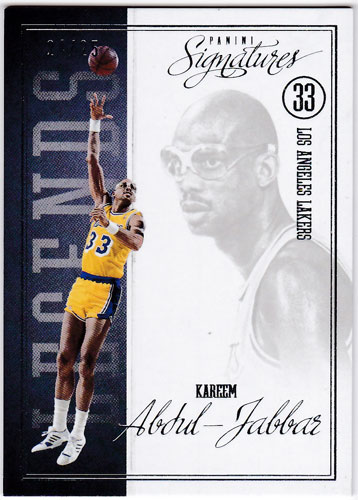 カリーム・アブドゥル・ジャバー 2012/13 Panini Signatures Chase Legends 24/25 Kareem Abdul-Jabbar