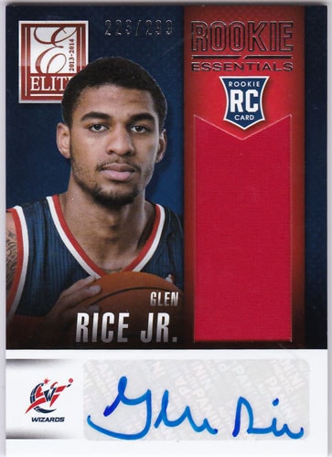 グレン・ライス・ジュニア 2013/14 Panini Elite Rookie Essentials Auto Jersey 223/299 Glen Rice Jr