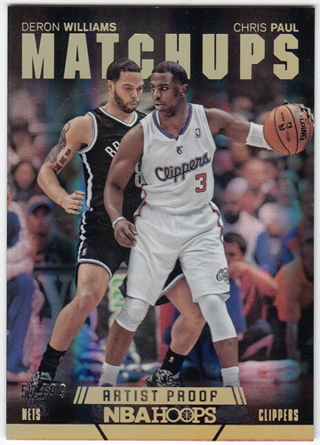 デロン・ウィリアムス / クリス・ポール Deron Williams / Chris Paul 2014-15 Panini Hoops Matchups Artist's Proofs 52/99