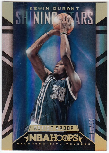 ケビン・デュラント Kevin Durant 2014-15 Panini Hoops Shining Stars Artist's Proofs 17/99