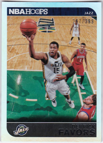 デリック・フェイバーズ 2014-15 Panini Hoops Silver 267/399 Derrick Favors