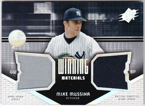 マイク・ムッシーナ 2004 UD SPx Winning Materials Dual Jersey Mike
