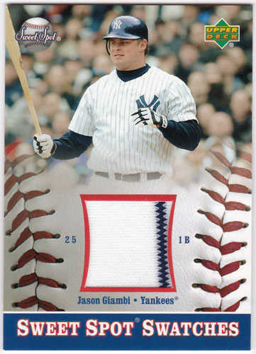 ジェイソン・ジアンビ 2002 UD Sweet Spot Swatches Jersey Jason