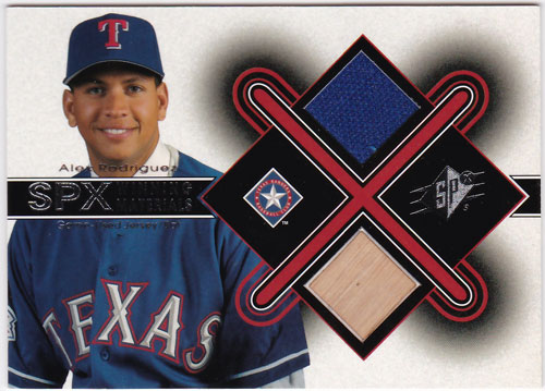 アレックス・ロドリゲス 2001 SPx Winning Materials Game Used 