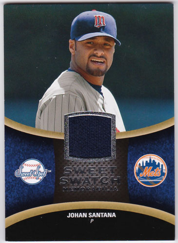 ヨハン・サンタナ 2008 Sweet Spot Sweet Swatch Jersey Johan Santana