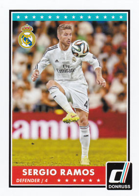 セルヒオ・ラモス 2015 Panini Donruss Soccer Base Card #5 Sergio Ramos