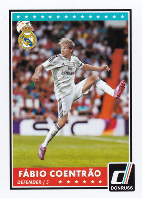 ファビオ・コエントラン 2015 Panini Donruss Soccer Base Card #6 Fabio Coentrao