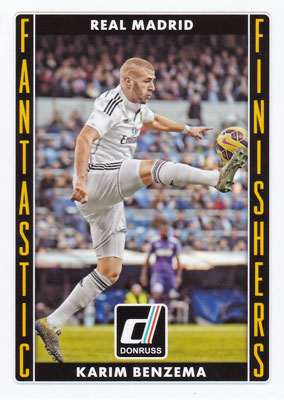 カリム・ベンゼマ 2015 Panini Donruss Soccer Fantastic Finishers #7 Karim Benzema