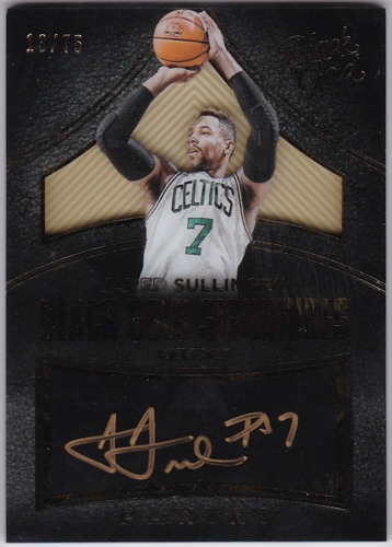 ジャレッド・サリンジャー 2015-16 Panini Black Gold Signatures Auto 13/75 Jared Sullinger