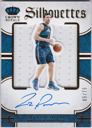 ザザ・パチュリア 2015-16 Panini Preferred Silhouettes Auto 05/75 Zaza Pachulia
