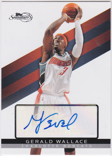 ジェラルド・ウォレス 2008-09 Topps Signature Auto 0990/1499 Gerald 