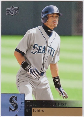 イチロー 2009 Upper Deck Series1 Team Checklist #499 Ichiro