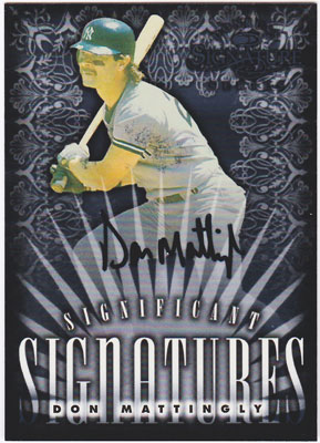 ドン・マッティングリー 1998 Donruss Signature Series Significant 