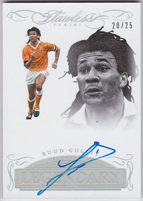 ルート・フリット 2016 Panini Flawless Legendary Signatures Auto 20/25 Ruud Gullit