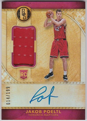 ヤコブ・ポエートル 2016-17 Panini Gold Standard Rookie Jersey Auto 014/199 Jakob Poeltl