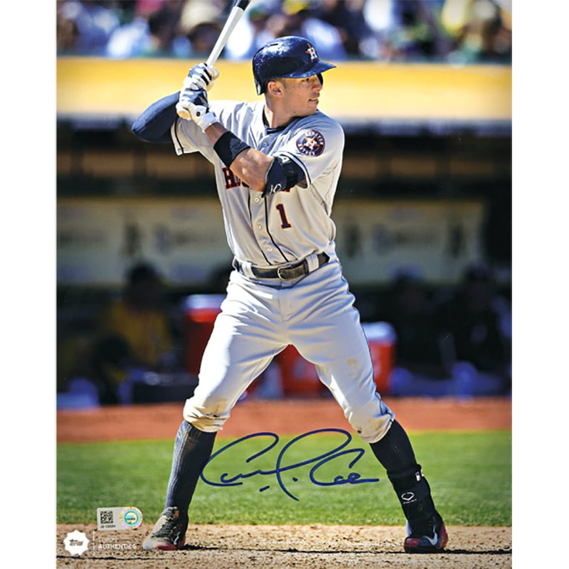 カルロス・コレア 直筆サインフォト/ Carlos Correa Autographed 'Batting Stance' 8X10 Photo